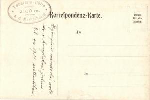 1911 Marltschneid (Südtirol), Tabarettahütte / rifugio / rest house. photo (typographically slipped)...