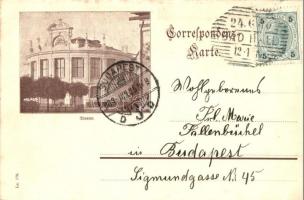 Bad Hall, Hotel Erzherzog Karl / Hotel 'L Archiduc Charles. Theatre on the backside