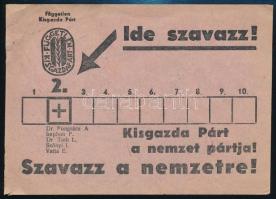 1947 A "Független Kisgazda Párt a nemzet pártja!" - választási szórólap