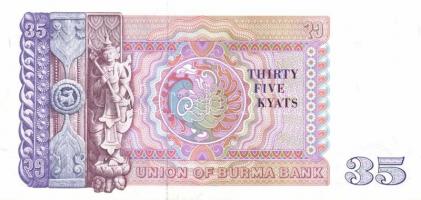 Burma 1985-87. 15K, 35K, 45K, 75K, 90K teljes sor! T:I