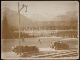 cca 1900 Magas-Tátra, Csorba-tó, keményhátú fotó, hátulján feliratozva, 9×12 cm