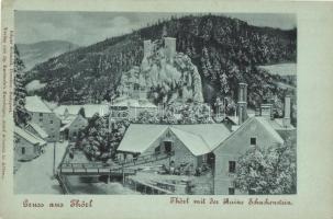 Thörl, Ruine Schachenstein / castle ruins in winter