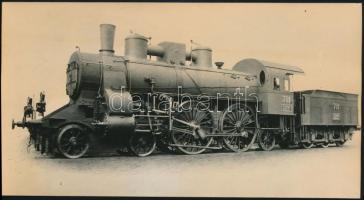 cca 1920-1930 Ganz-mozdony, fotó, 9×16 cm