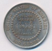Amerikai Egyesült Államok 1878. 100c hamisítvány T:2 USA 1878. 100 Cent fake C:XF