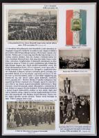 1938-1940 Különleges, egyedi nagy gyűjtemény a Felvidék és Kárpátalja visszatéréséről, 75 db nemzeti...