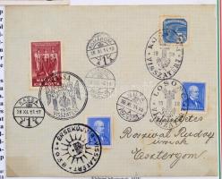 1938-1940 Különleges, egyedi nagy gyűjtemény a Felvidék és Kárpátalja visszatéréséről, 75 db nemzeti...