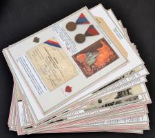 1938-1940 Különleges, egyedi nagy gyűjtemény a Felvidék és Kárpátalja visszatéréséről, 75 db nemzeti...