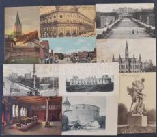 110 db RÉGI külföldi városképes lap. vegyes minőség / 110 pre-1945 European town-view postcards. mixed quality
