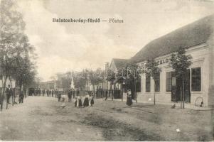 Balatonberény, Fő utca, Páli vendéglő, étterem. Tikós Ernő kiadása