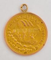 Szent György medál. 14K arany. / St George medal 14 C gold 4,97g, d:26 mm