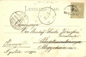 Lugos, Lugoj; görög katolikus templom, piac árusokkal / church with market vendors  (fl)