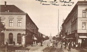 Debrecen, Kossuth utca, Tóth Gitta üzlete. Mihály Sámuel kiadása