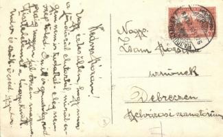 1923 Hajdúhadház, Városháza télen, Horovitz Móritz és Grünbaum Sámuel üzletei. photo