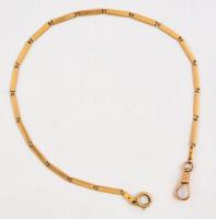 Art deco óralánc. 14 K arany 14,5 g, 36 cm / Art deco gold watch chain 14,5g. 36 cm