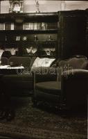 cca 1930-1940 Lakásbelső, 6 db fotónegatív, 6×9 cm