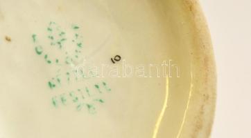 Hollóházi hegedűs, porcelán, kézzel festett, jelzett, hibátlan, m:14 cm