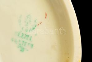 Hollóházi porcelán fanfáros fiú, kézzel festett, hibátlan, jelzett, m: 14 cm