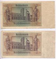 Német Harmadik Birodalom 1942. 5M (2x) T:III
German Third Reich 1942. 5 Mark (2x) C:F