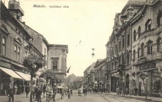 Miskolc, Széchenyi utca, Fogorvosi rendelő, Abbazia szálloda, üzletek, Takarékpénztár
