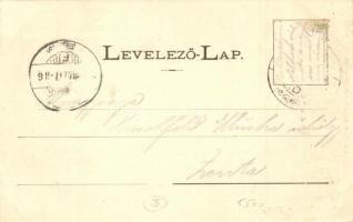 Mohács, Fő tér, Fischhof Ignác üzlete. Weiser Miksa kiadása