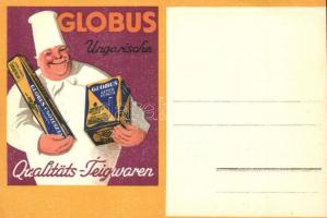 Globus Ungarische Qualitäts-Teigwaren / Globus magyar tészta reklám / Hungarian pasta advertisement card