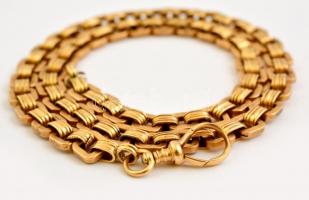 Masszív art deco óralánc 14 K arany 41,5 g / 14 C gold watch chain 41,5 g 50 cm