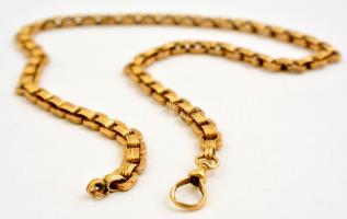 Masszív art deco óralánc 14 K arany 41,5 g /  14 C gold watch chain 41,5 g 50 cm