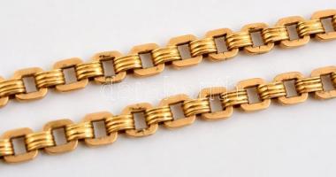 Masszív art deco óralánc 14 K arany 41,5 g /  14 C gold watch chain 41,5 g 50 cm
