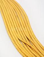 Több soros 18K arany karlánc. Jelzett, bőr tokkal.  / 18 C massive gold bracelet with leather case 7...