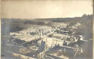 1914-15 Ostffyasszonyfa, Hadifogoly tábor építése. photo