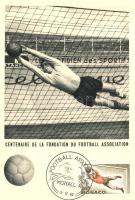 12 db MODERN francia labdarúgó motívumlap a Labdarúgó Szövetség 100 éves fennállásának emlékére / 12...