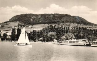 Badacsony - 8 db modern városképes lap: Vasútállomás, Rodostó turistaház, SZOT étterem, Hableány étt...