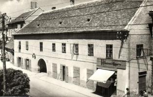 Keszthely - 8 db modern városképes lap: Kossuth Lajos utca, Tanácsház, Goldmark Károly szülőháza, Kó...