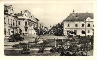 Keszthely - 8 db modern városképes lap: Kossuth Lajos utca, Tanácsház, Goldmark Károly szülőháza, Kó...