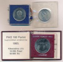 1980. 100Ft "Szovjet-magyar közös űrrepülés" eredeti, plombált MNB plasztiktokban + 1981. ...