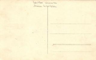 Lajta monitor (SMS Leitha) dunai kikötőben. Dunai Flottilla / Donau-Flottille / Hungarian Danube Fle...