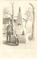 1917 Isonzo front, Parkplatze der K.u.K. Kraftfahrgruppe V. / Osztrák-magyar V. gépkocsi osztag katonai emlékmű az isonzó-i harctéren / K.u.K. military monument, photo