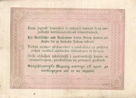 1848. 5Ft "Kossuth bankó" barna (9x) kézzel értéktelenítve, benne értékszám elcsúszások T:...