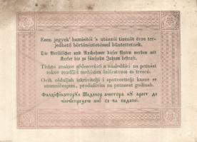 1848. 5Ft "Kossuth bankó" barna (9x) kézzel értéktelenítve, benne értékszám elcsúszások T:...