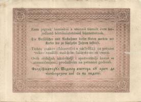 1848. 5Ft "Kossuth bankó" barna (9x) kézzel értéktelenítve, benne értékszám elcsúszások T:...