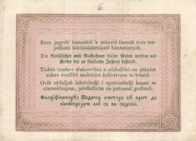 1848. 5Ft "Kossuth bankó" barna (9x) kézzel értéktelenítve, benne értékszám elcsúszások T:...