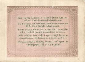 1848. 5Ft "Kossuth bankó" barna (9x) kézzel értéktelenítve, benne értékszám elcsúszások T:...