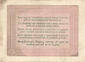 1848. 5Ft "Kossuth bankó" barna (9x) kézzel értéktelenítve, benne értékszám elcsúszások T:...