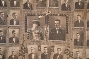 1916-1917 Miskolci Állami Felső-kereskedelmi Iskola tablófotója,(ma: Berzeviczy Gergely Kereskedelmi...