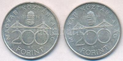 1994. 200Ft Ag "Deák" (2x) T:2