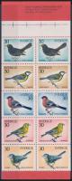 Wintering birds stamp-booklet, Telelő madarak bélyegfüzet