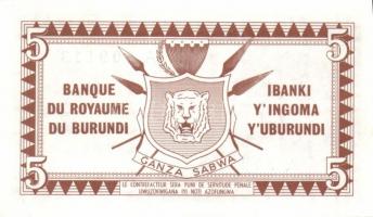 Burundi 1964.10.01. 5Fr T:I