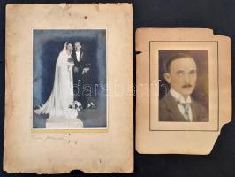 Vegyes fotó tétel, 11 db, (Bíró Csíkszereda, Kozma Fényképész Újpest, H. Axtmann Plauen, Kossak Józs...