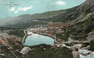 Tátra, Felkai-völgy és Sziléziai menház. Feitzinger Ede No. 1078. / valley with rest house  (EB)