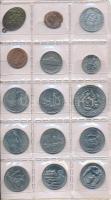 Vegyes: 49db-os külföldi és magyar érmegyűjtemény, kisalakú érmeberakóban, közte 1939. 1P Ag és több...